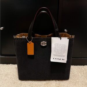 COACH Denim Willow Tote Bag